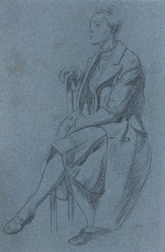 Seated Woman In a Coat
