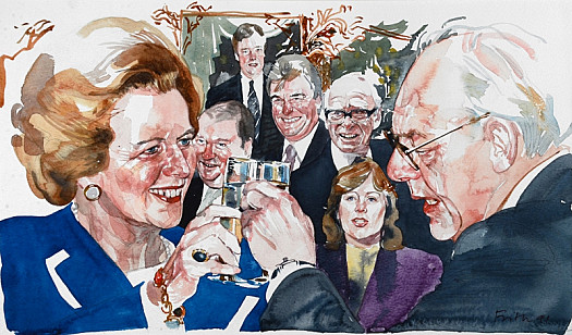 Margaret and Denis Thatcher Celebrate