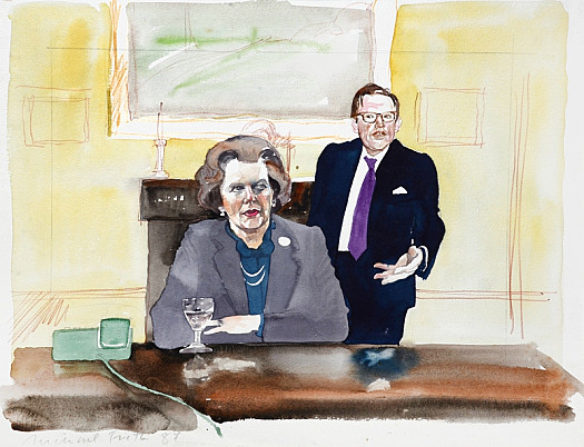 Margaret Thatcher and Tom King