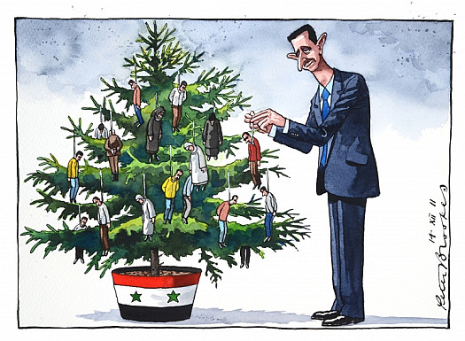 Assad Decorating the Tree