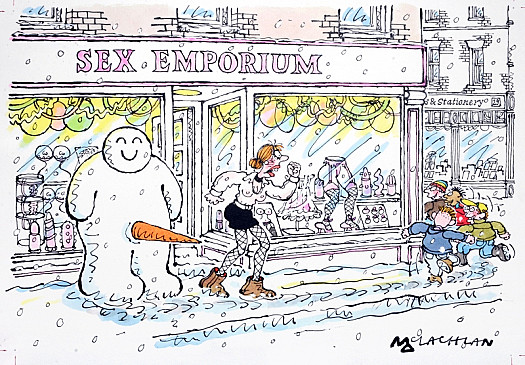 Sex Emporium Snowman