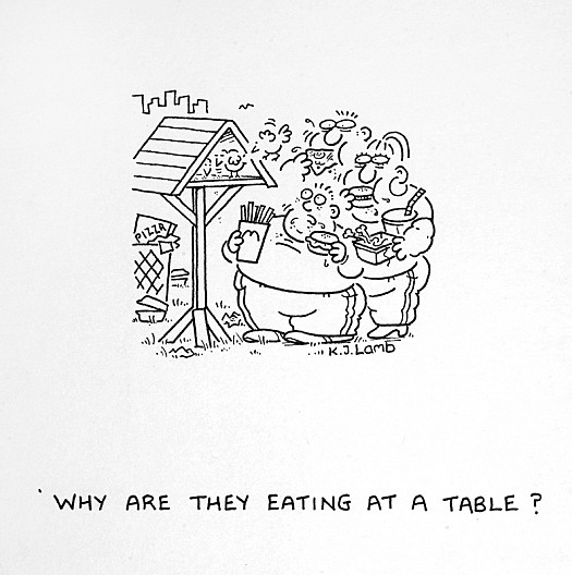 Why Are They Eating At a Table?