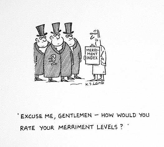Excuse Me, Gentlemen - How Would You Rate Your Merriment Levels?