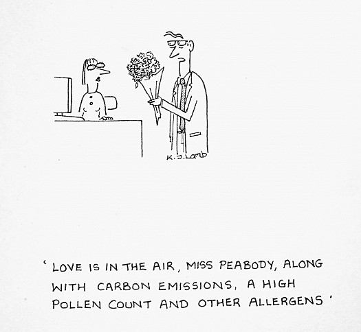 Love Is In the Air, Miss Peabody, Along with Carbon Emissions, a High Pollen Count and Other Allergens