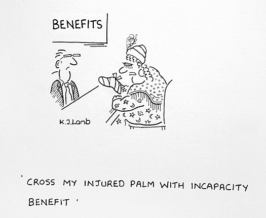 Cross My Injured Palm with Incapacity Benefit