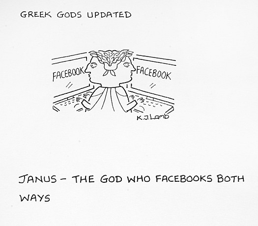 Greek Gods UpdatedJanus - the God Who Facebooks both Ways