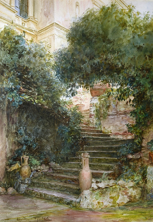 On the Steps of the Villa D'este