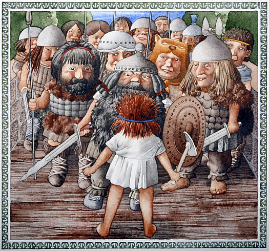 The Ostrogoths All Laughed to See Spontanius Alone;It Tickled Them to Think One Man Would Face Them On His Own