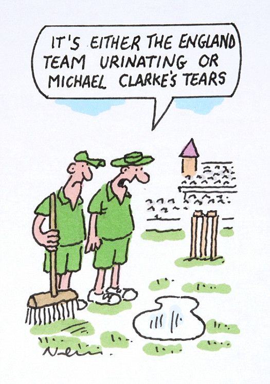 It's either the England Team Urinating or Michael Clarke's Tears
