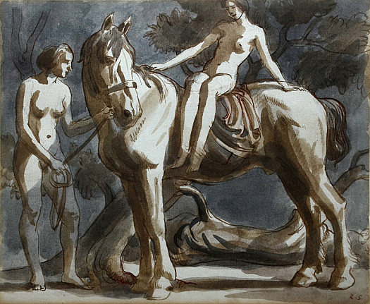 Naked Women and Horse