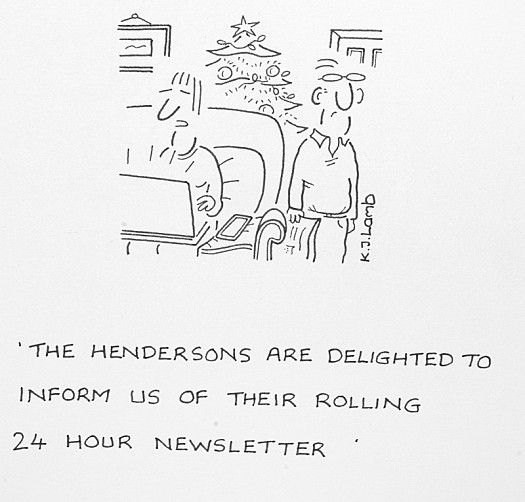 The Hendersons Are Delighted to Inform Us of Their Rolling24 Hour Newsletter