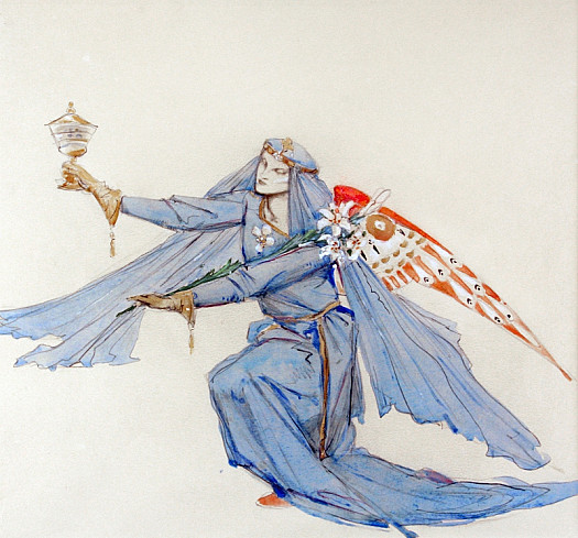 Angel of the MyrrhDesign for an Angel in John Masefield's 'The Coming of Christ' performed in Canterbury Cathedral, Whitsuntide 1928