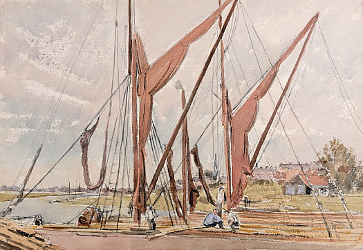 Thames Barges At the Timber Wharf, Maldon