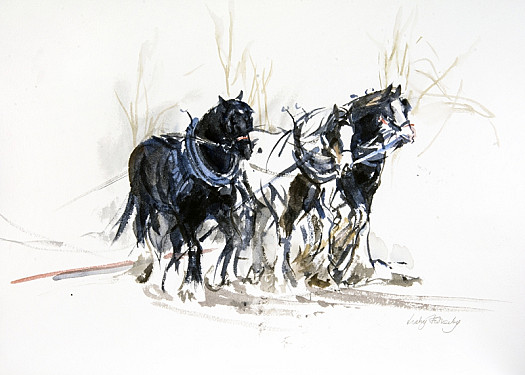 Three Horses Harrowing, Gressenhall